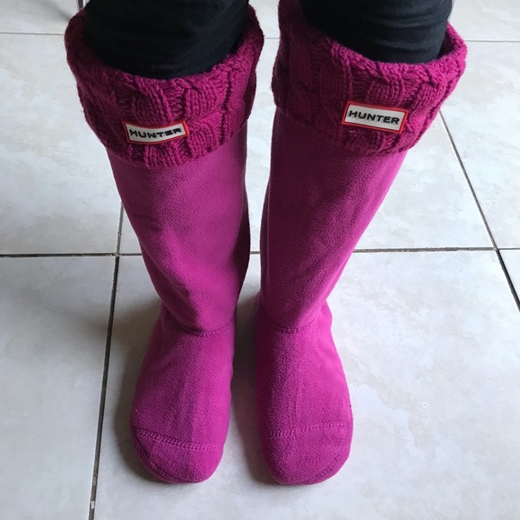 Hunter Tall Boot Socks Dark Ion Pink 